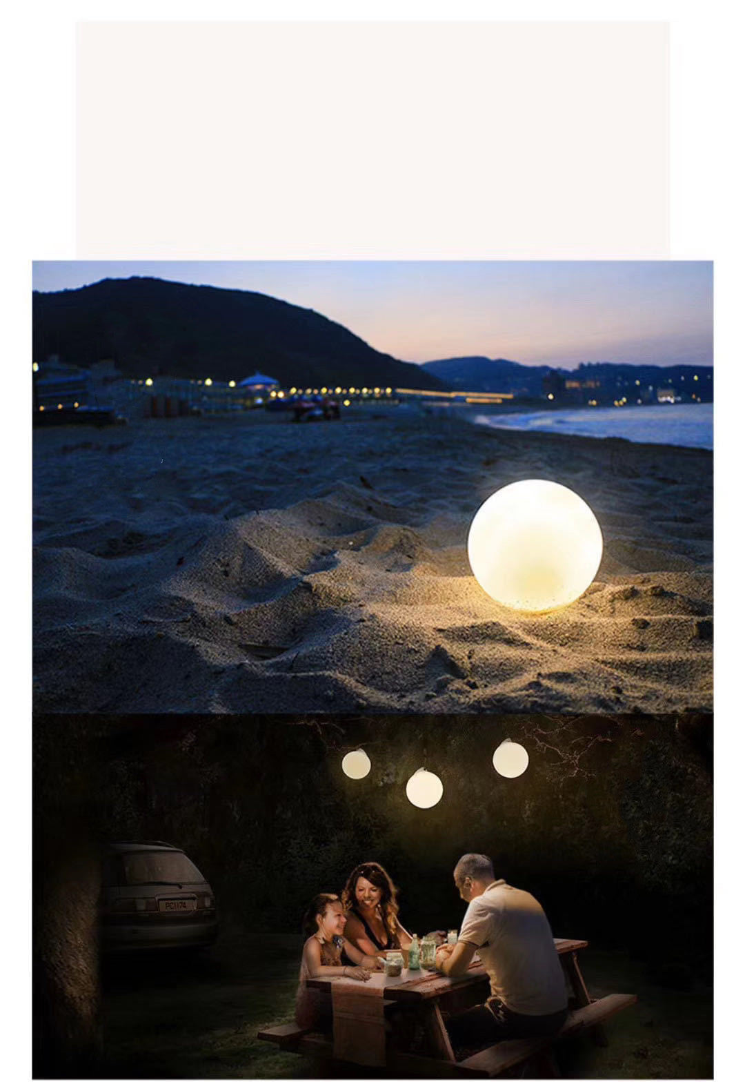 Kokosnuss Lampe wasserdicht