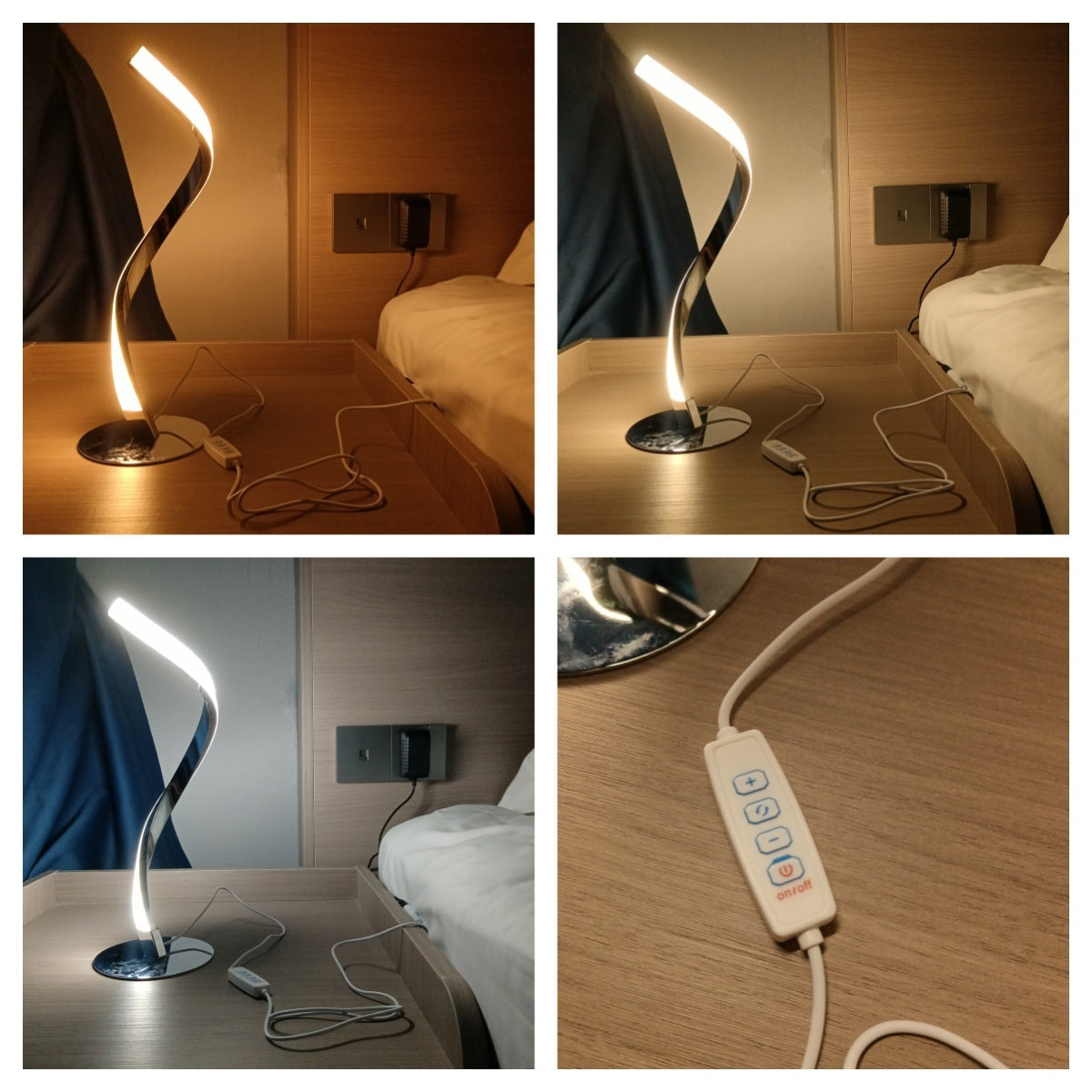 LED Stehlampe in geschwungener Optik aus hochwertigem Material zum wohlfühlen