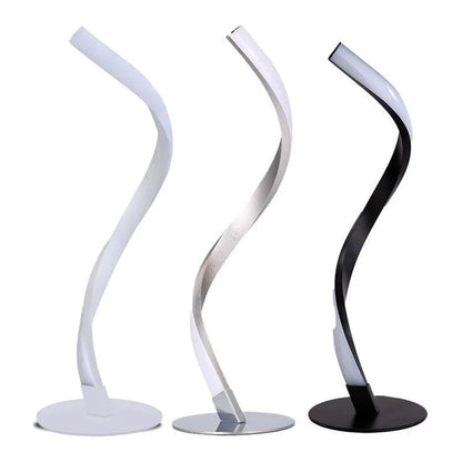 LED Stehlampe in geschwungener Optik aus hochwertigem Material zum wohlfühlen