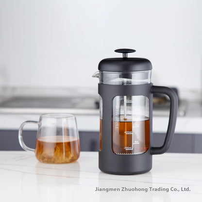Glass French Press Hand Pouring Coffee Pot Coffee Brewing Filter Appliance Tea Infuser Suit